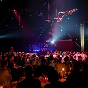 La salle de spectacle moderne du cirque Monti accueille de nombreux événements, dont le Monti's Varieté et les Monti's Kulturtage.