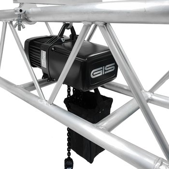 Lightweight electric chain hoist for stage construction