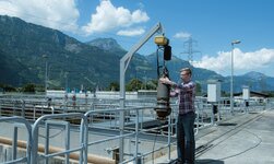 palan électrique à chaîne gpm utilisation extérieure palan électrique à chaîne pour utilisation extérieure dans une station d'épuration des eaux usées