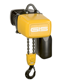 Electric chain hoist for goods handling for lifting loads up to 6300 kg