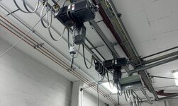 Gas-proof ATEX chain hoists Lifting devices in use in a paint shop with highly flammable vapours in the air