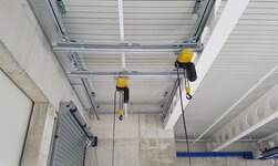 Aluminium Kransystem mit 2 Kranträger Leichtkransystem mit verzinkten Profilen für die Aussenanwendung