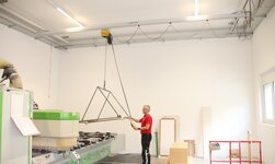 GISKB Leichtkransystem für Werkstatt kransystem mit kettenzug für schnellen, manuellen gütertransport