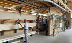 GISKB Hängebahn mit Bogen in Schreinerei Kransystem mit Kurve für Beförderung von Holzplatten