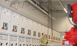 double bridge suspended crane GISKB with saddle and electric chain hoist Light crane system in machine room for manual movement of goods