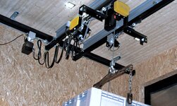 Grúa birrail suspendida con construción de altura perdida mínima Grúa birrail suspendida con construción de altura perdida mínima