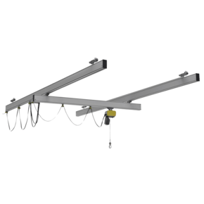 Système de grue GISKB Aluminium Pont roulant pour le déplacement manuel de marchandises