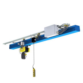 monorail avec palan électrique à chaîne système de grue pour relier des postes de travail dans la logistique interne des marchandises