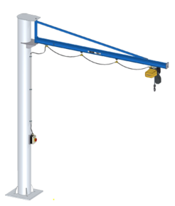 Säulendrehkran GISKB Drehkran GISKB mit Elektrokettenzug für flächendeckendes Güterhandling